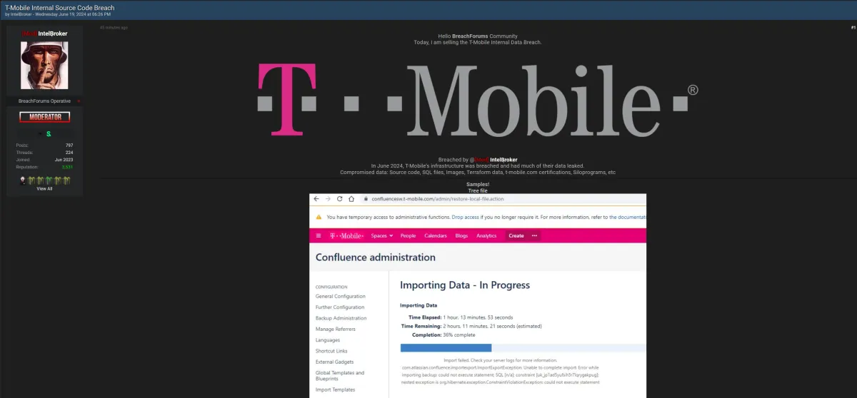 IntelBroker Leaks T-Mobile’s Sensitive Data in Massive Breach