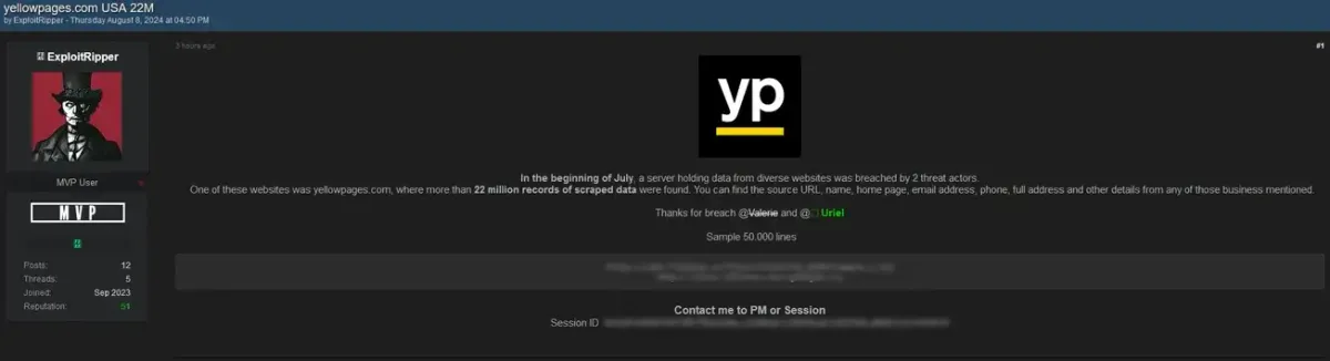 YellowPages.com Hit by Major Data Breach: 22 Million Records Exposed