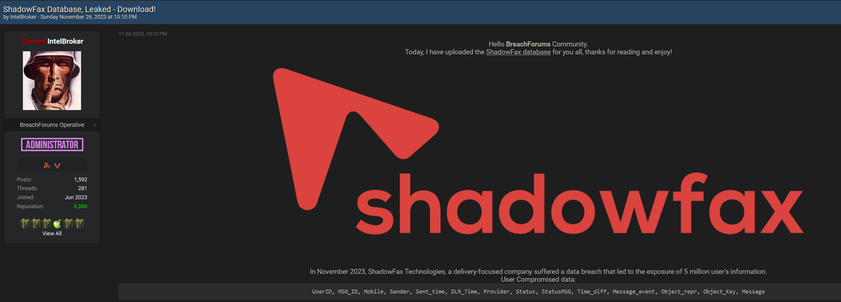 ShadowFax Data Breach Exposes 5 Million Users