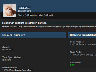 Threat Actor USDoD doxed?