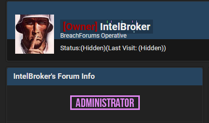 IntelBroker Takes the Helm at BreachForums as the Owner