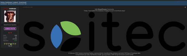 Soitec Data Breach: Inside the Semiconductor Giant’s February 2024 Security Incident