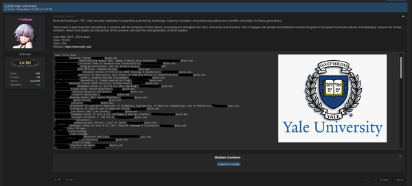 yale data breach